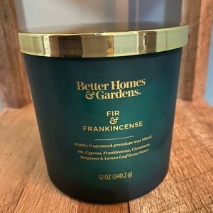 Better homes & garden fir and frankincense candle